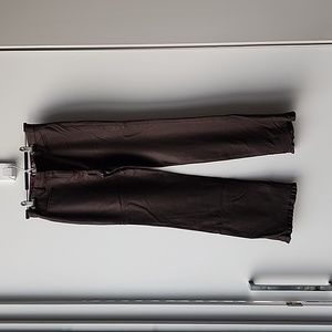 Vintage Moiselle Wool Ruffle Hem Trouser Pants